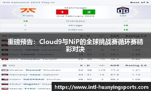 重磅预告：Cloud9与NiP的全球挑战赛循环赛精彩对决